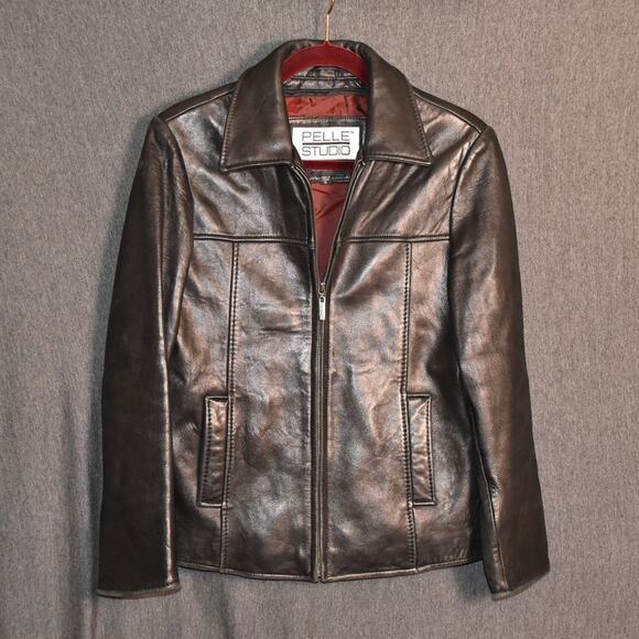 Pelle Studio Wilson's Leather Jacket Women's Small Full Zip (READ) - Picture 1 of 12